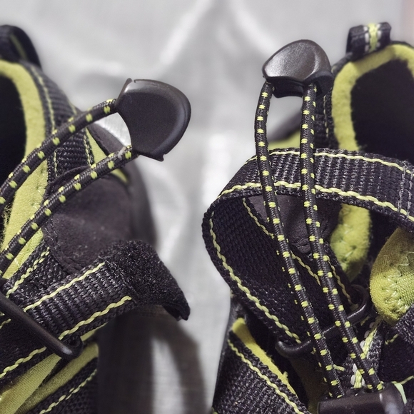 Keen‎ Newport Hybrid Sandals velcro closure black lime green little boy's size 2 - Picture 10 of 11